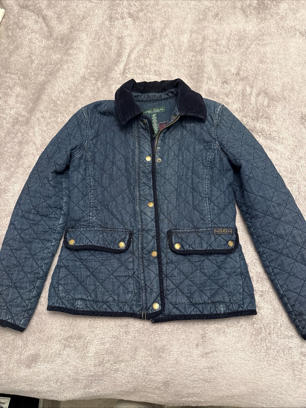 Rare Find! Ralph Lauren Lauren Jeans Company Quilted Barn Jacket S Perfect